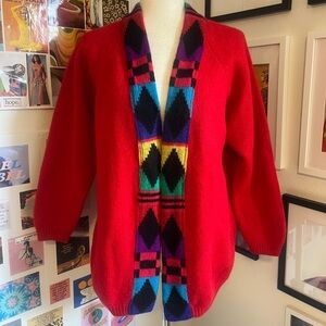 VTG United Colors of Benetton Wool Sweater Cardigan Made in Italy Size S ❤️